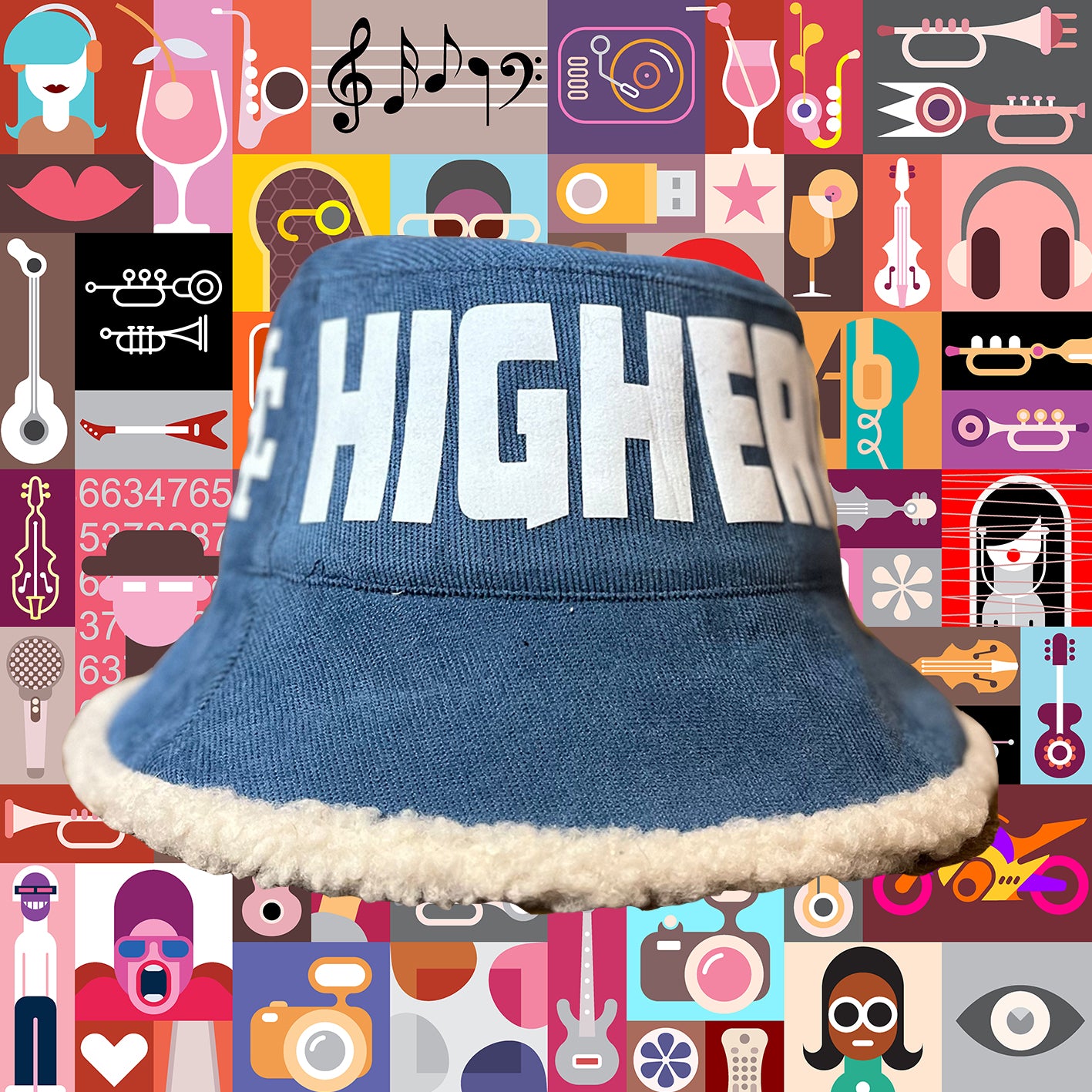 SKY BLUE BUCKET HAT - 58cm (OSFM)