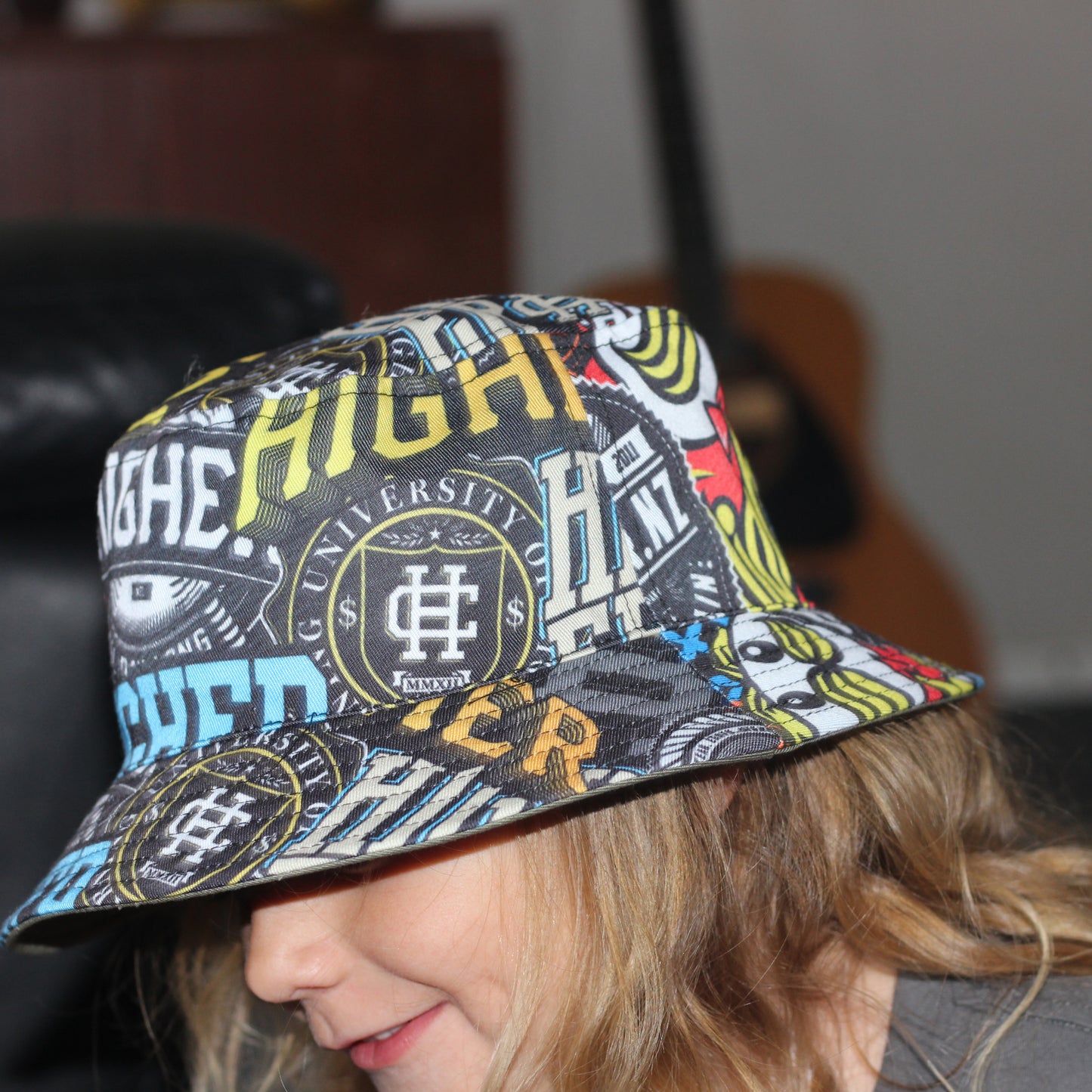 KIDS REVERSIBLE BUCKET HAT - 54cm (4 - 8yrs)